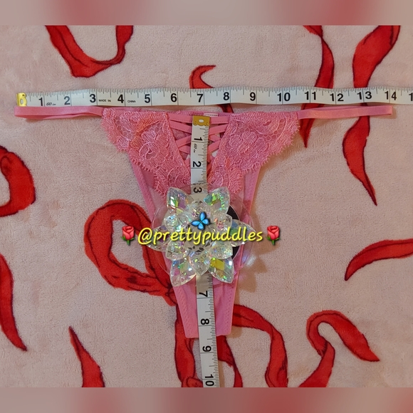 🌷 VS Dream Angels Boho Floral Embroidery Thong Panty 🌷 - Picture 8 of 16